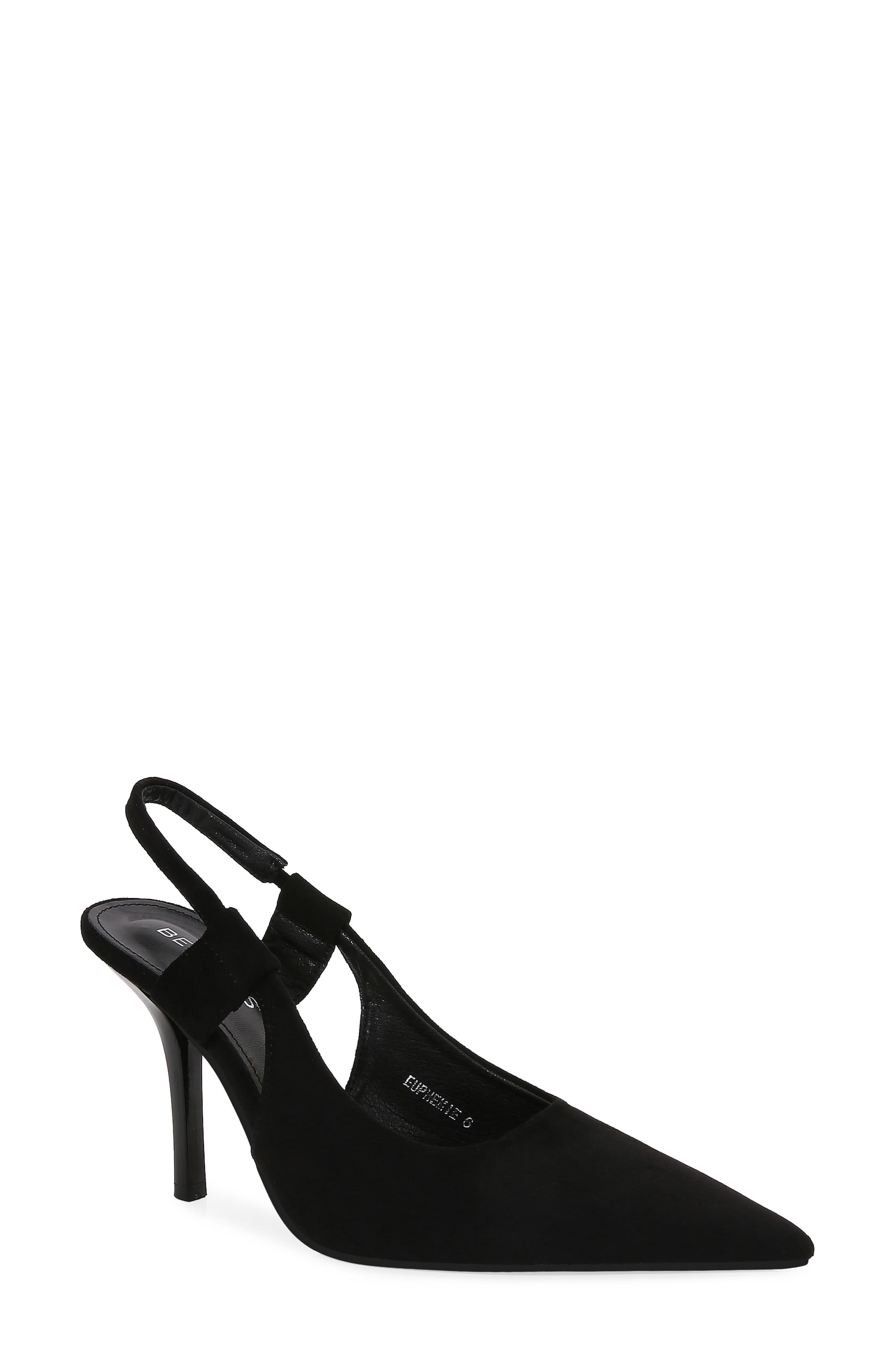 BERNESS Faux Suede Slingback Stiletto Pump