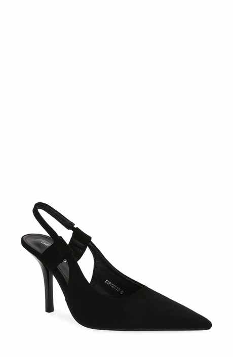 BERNESS Faux Suede Slingback Stiletto Pump