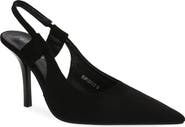 BERNESS Faux Suede Slingback Stiletto Pump