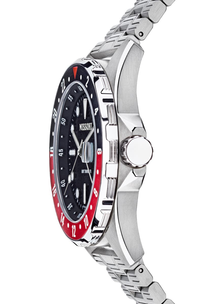 Missoni GMT Traveler Bracelet Watch, 43mm, Alternate, color, 