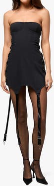 WeWoreWhat Corset Garter Mini Dress