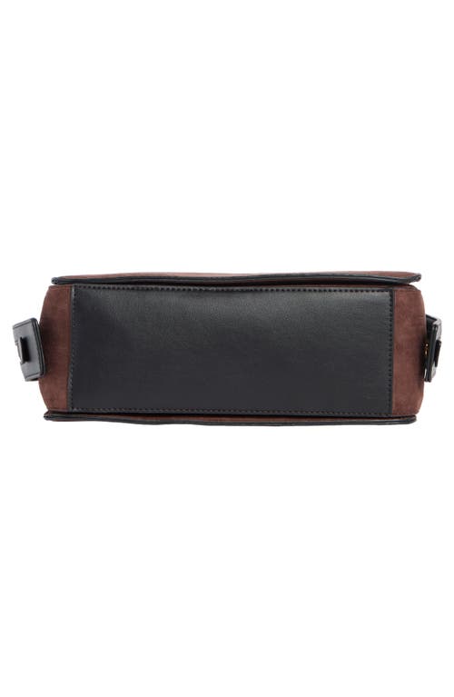 Steve Madden Foster Mixed Media Satchel In Brown