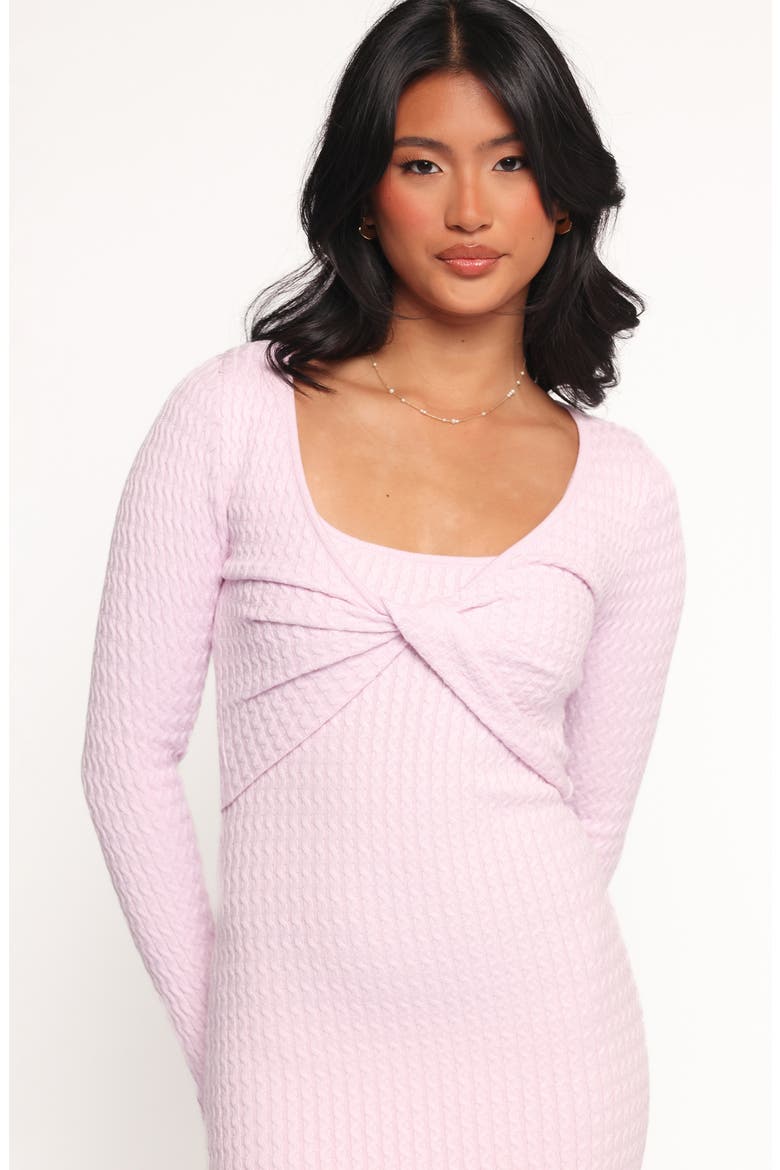 Teodora Long Sleeve Shrug & Tank Dress Set, Alternate, color, PINK
