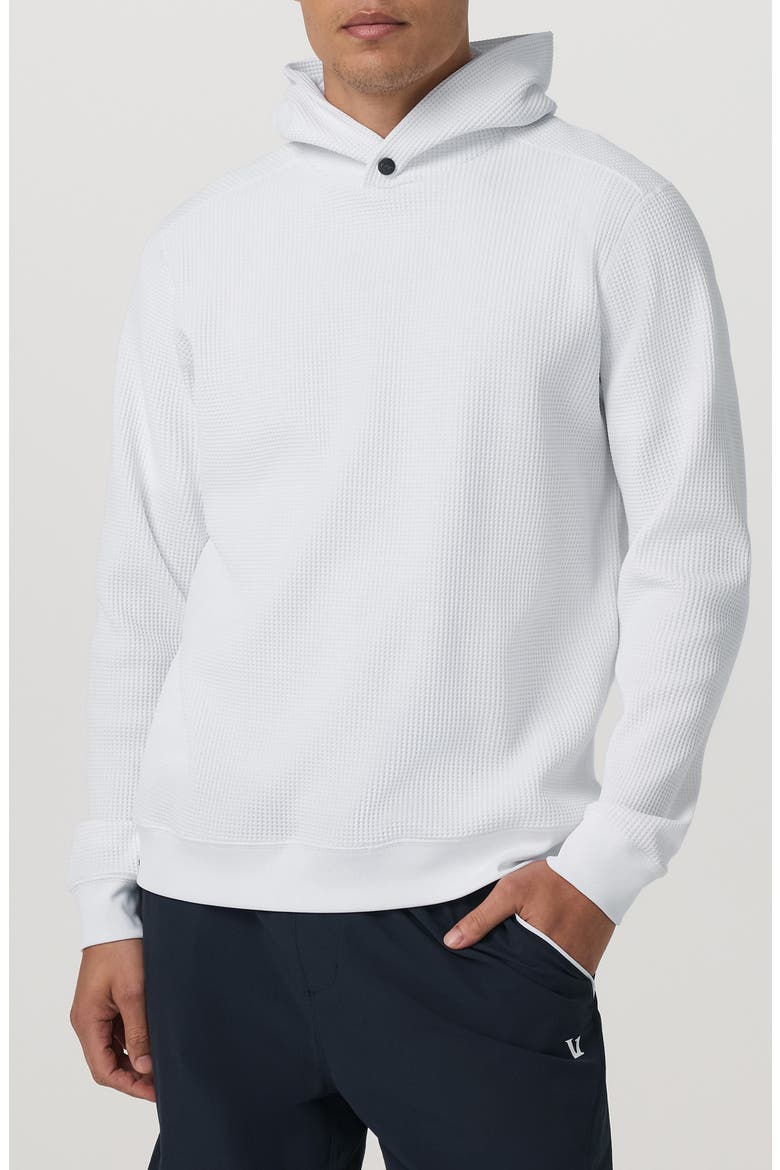 Tech Waffle Hoodie, Main, color, WHITE