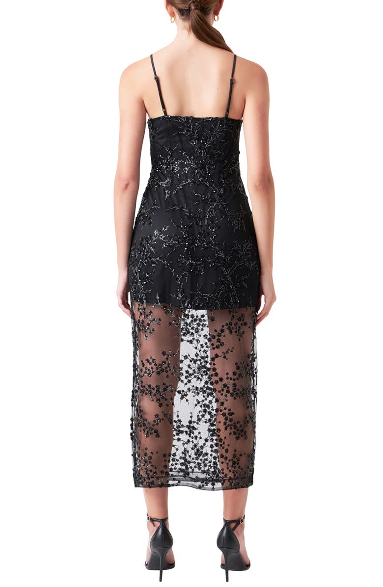 Endless Rose Sequin Midi Dress, Alternate, color,