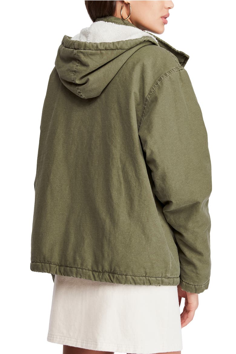 Cypress Fleece Lined Military Jacket, Alternate, color, KHAKI
