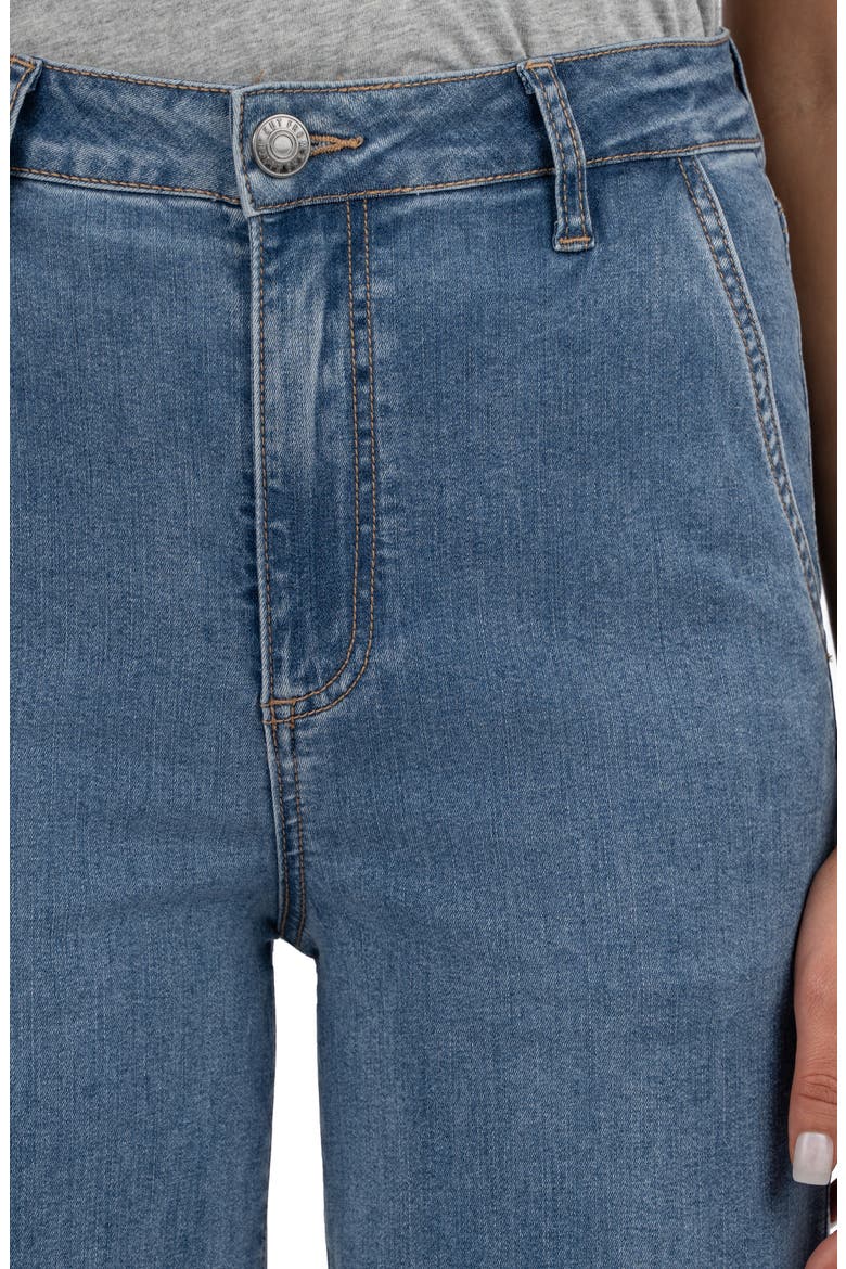 High Waist Wide Leg Jeans, Alternate, color, MEDIUM WASH