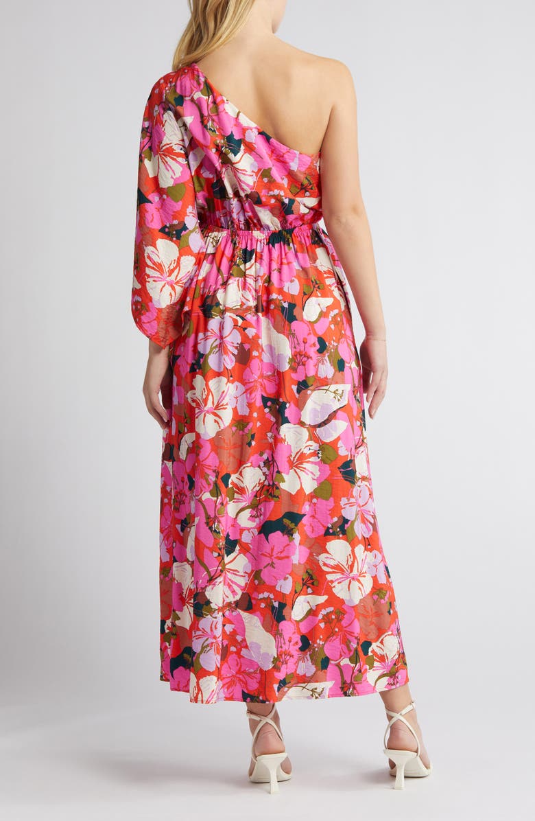 Chelsea28 Floral One-Shoulder Maxi Dress, Alternate, color, 