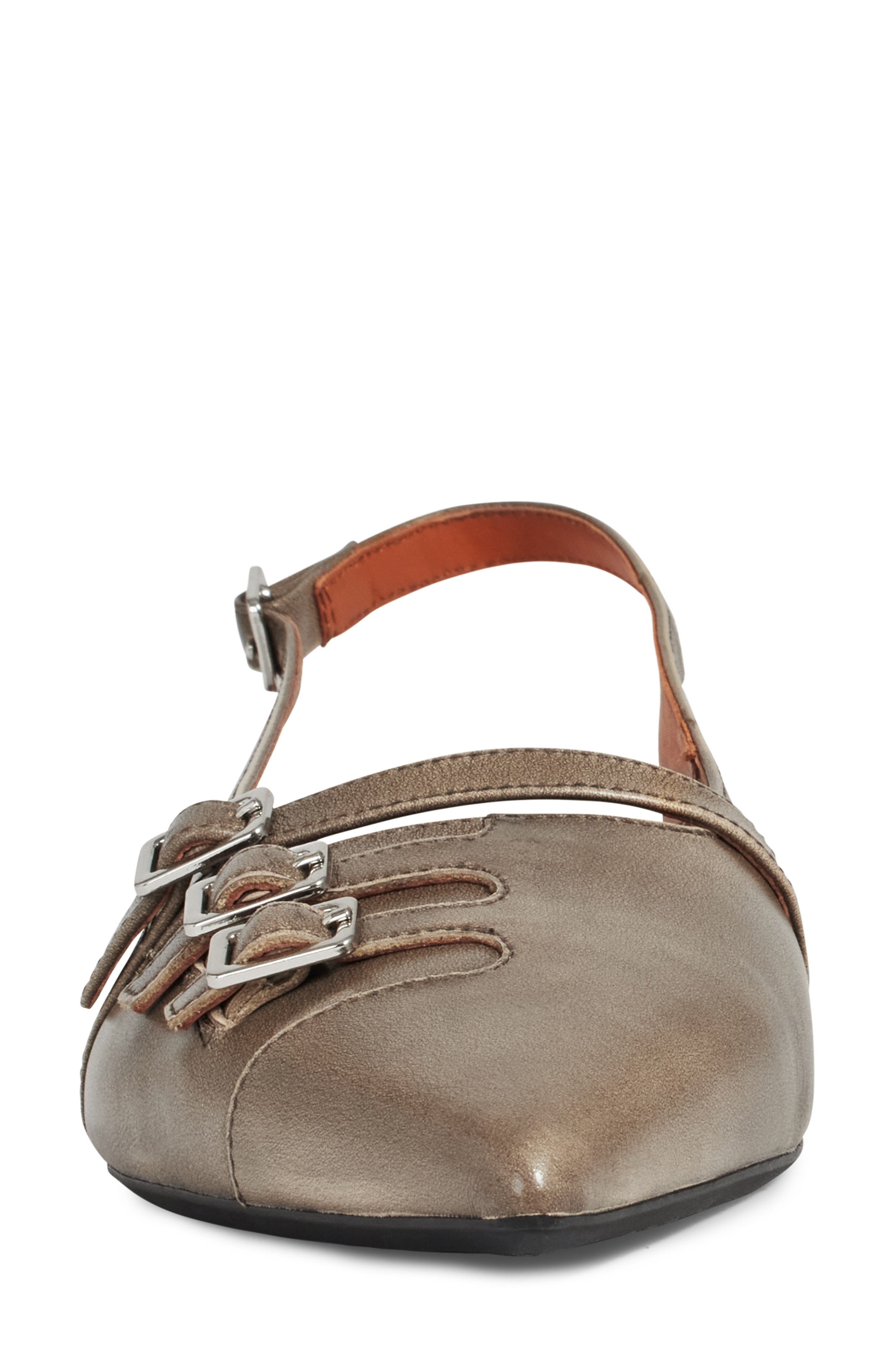 Vagabond Shoemakers Hermine Pointed Toe Slingback Flat, Alternate, color, Greige