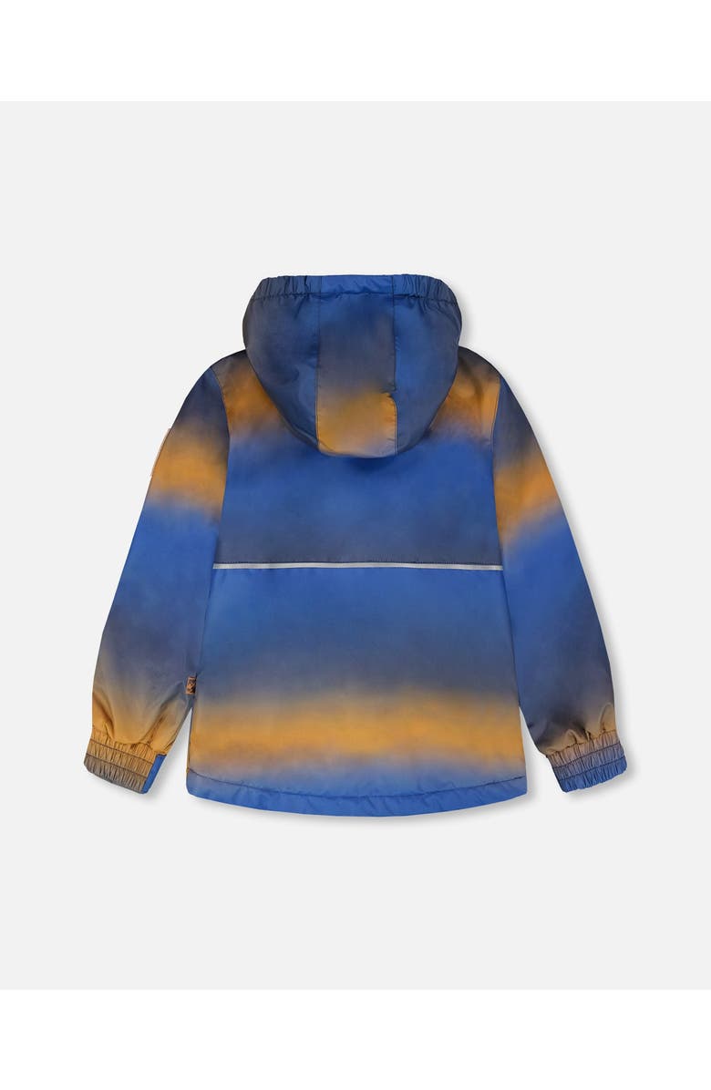 Deux par Deux Two-Piece Mid-Season Gradient Outerwear Set, Alternate, color, Blue-Brown Gradient