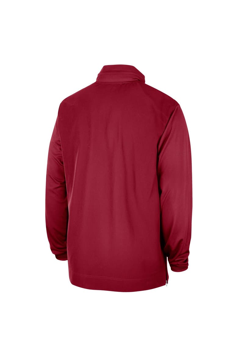 Men's Nike Crimson Alabama Crimson Tide 2023 Coach Half-Zip Hooded Jacket, Alternate, color, Crimson