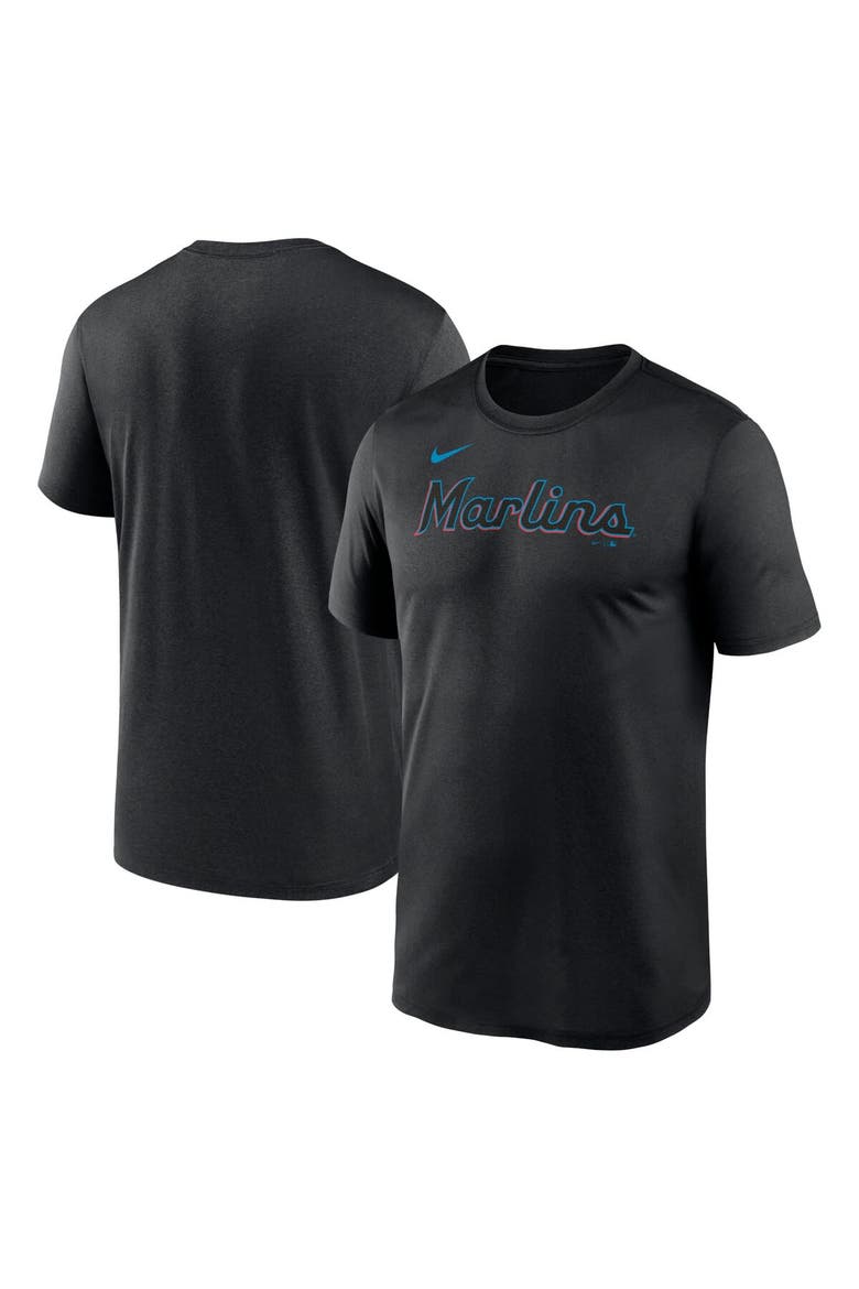 Men's Nike Black Miami Marlins Fuse Legend T-Shirt, Main, color, Black