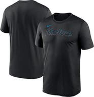 Nike Men's Nike Black Miami Marlins Fuse Legend T-Shirt