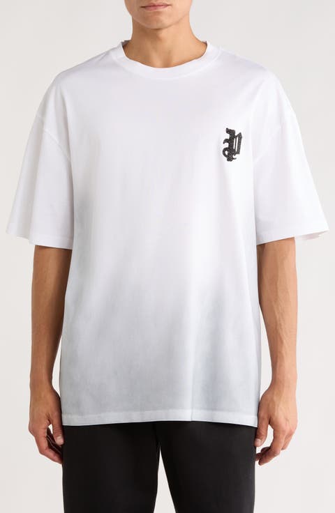 Oversized Graphic Mercerized Cotton T-Shirt