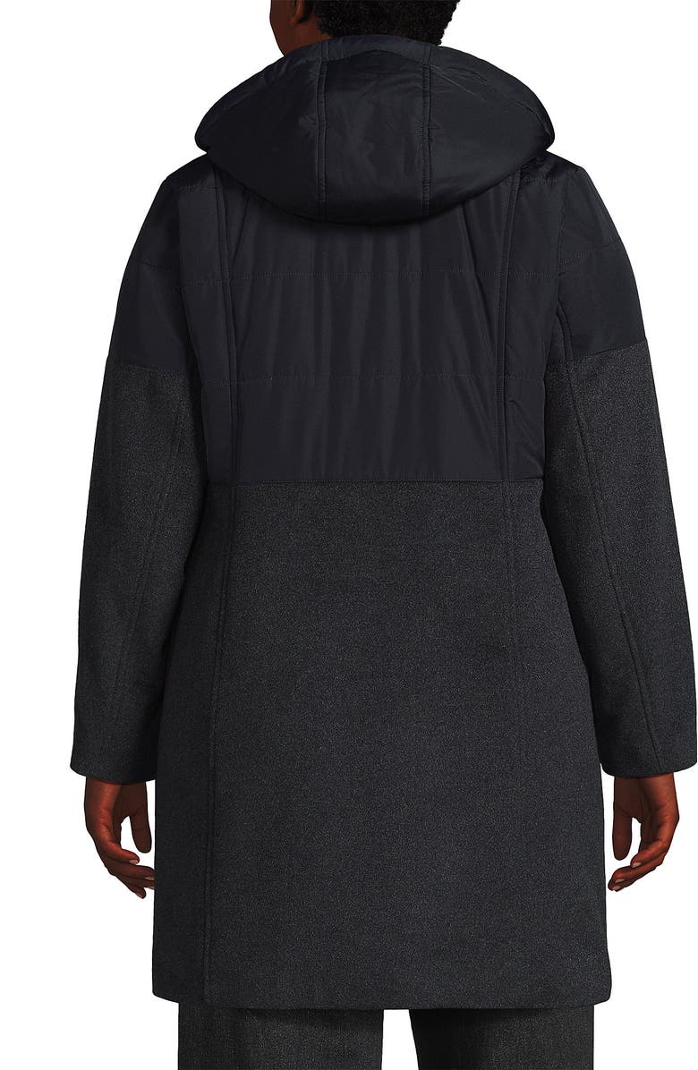 Lands' End Wool Hybrid Coat, Alternate, color, 