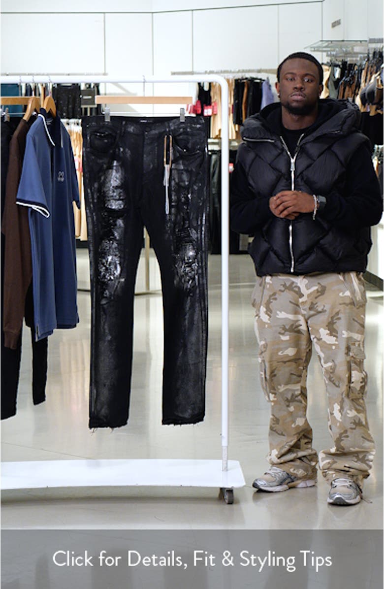 Silver Screen Foil Skinny Jeans, sales video thumbnail