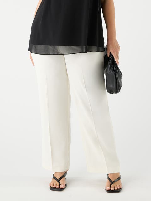 Straight Crepe Pants