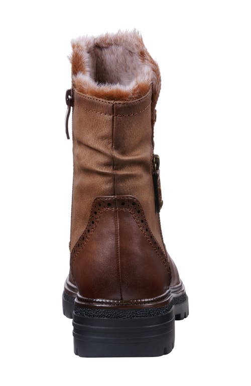 Gc Shoes Martin Faux Fur Lined Bootie In Animal Print