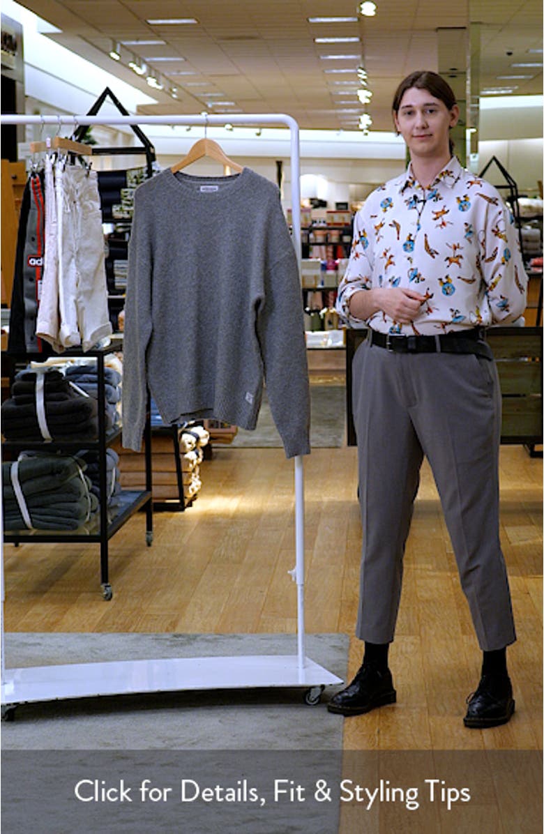 Bouclé Crewneck Sweater, sales video thumbnail