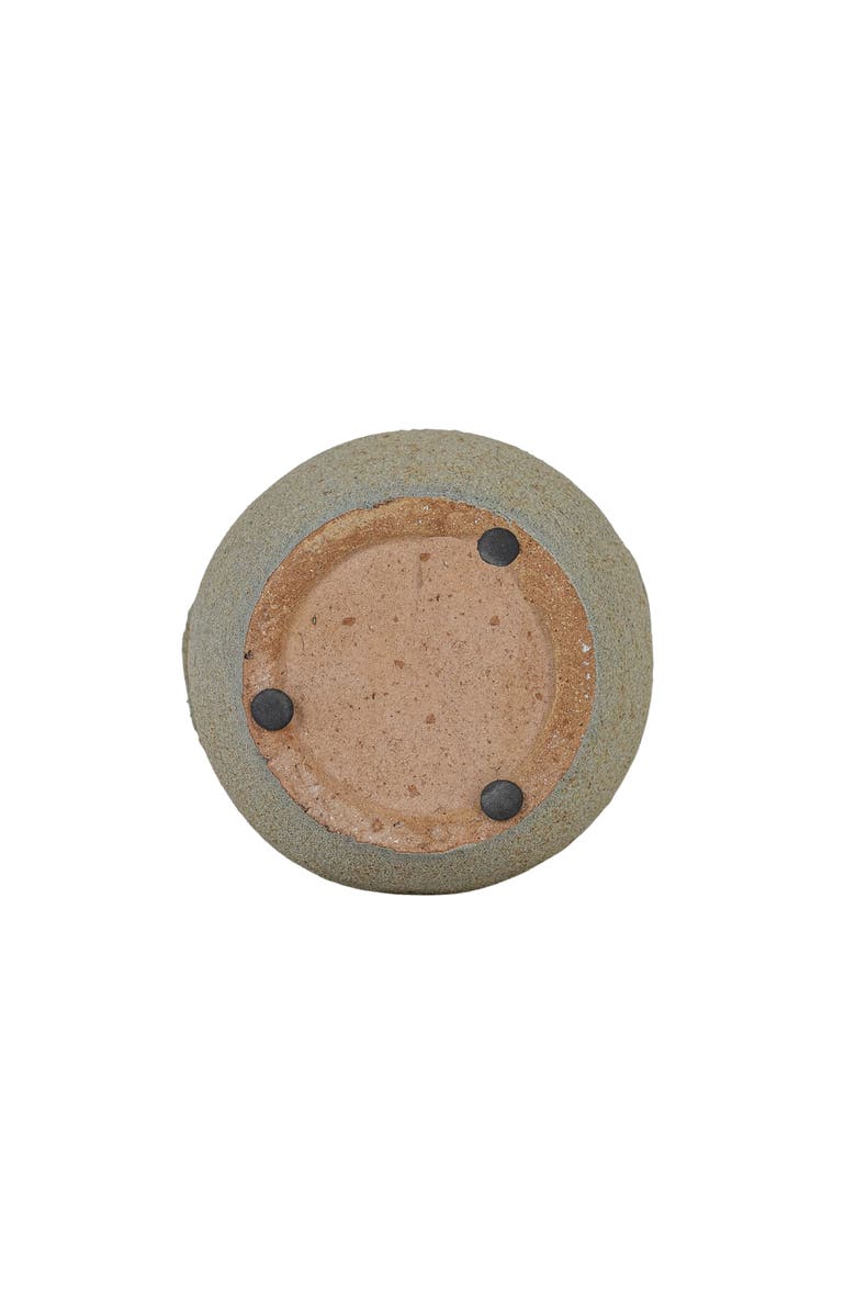 Foreside Home and Garden Distressed Gray Terracotta Canister with Lid, Alternate, color, Gray