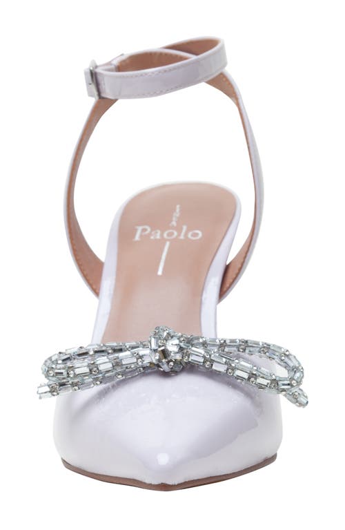 Linea Paolo Heart Ankle Strap Pointed Toe Pump In Lavender Fog
