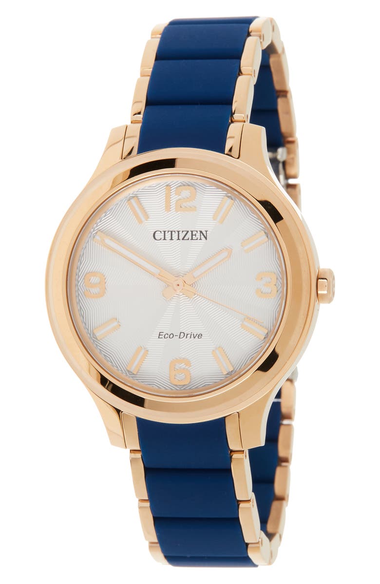Citizen Women's Eco-Drive Silicone Bracelet Watch, 36mm, Main, color, 