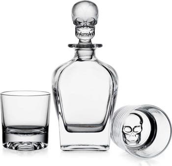 3-Piece Skull Decanter Set