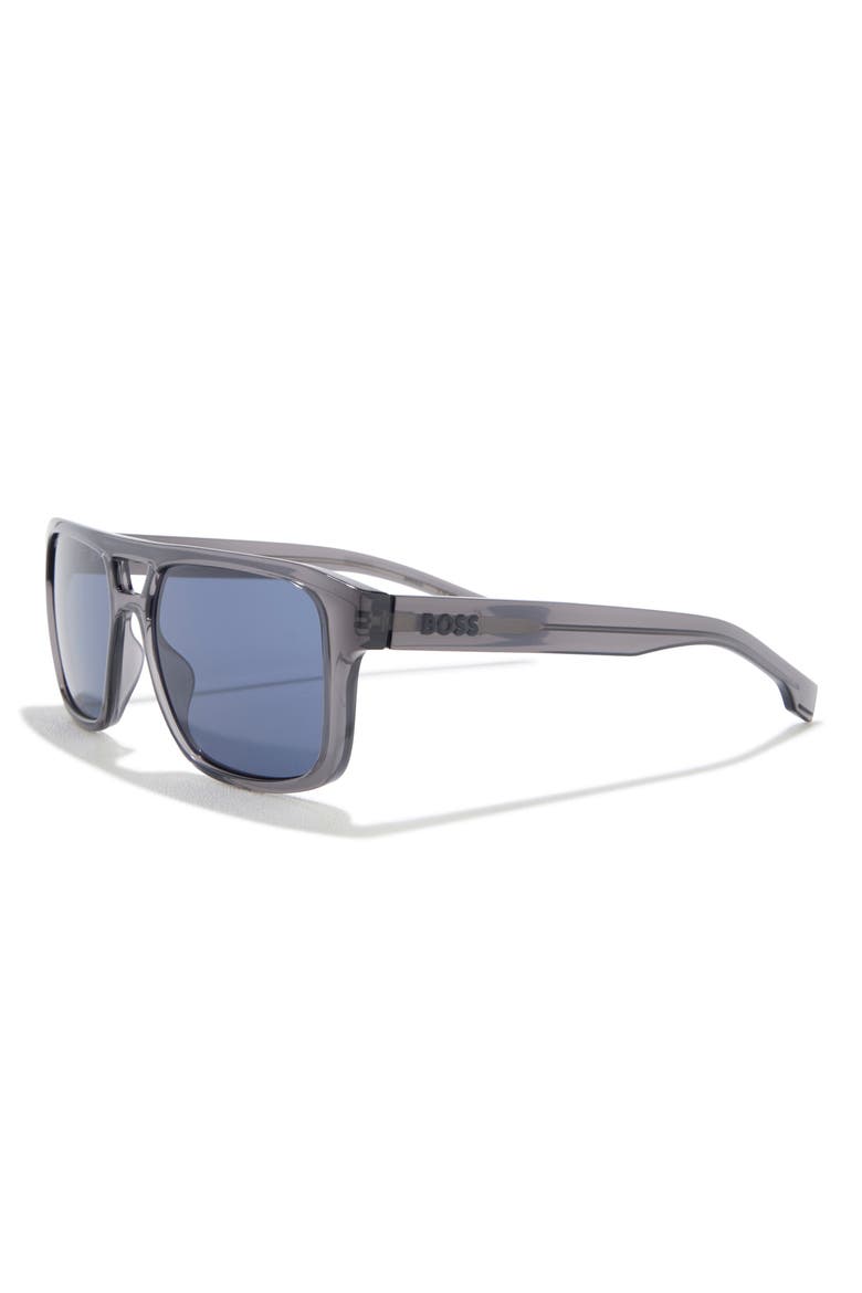 56mm Navigator Sunglasses, Alternate, color, GREY