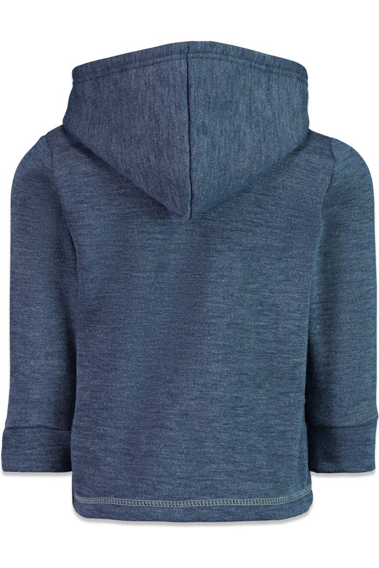 Toy Story Fleece Quarter-Zip Hooded Sweatshirt, Alternate, color, Navy Grey Woody Buzz