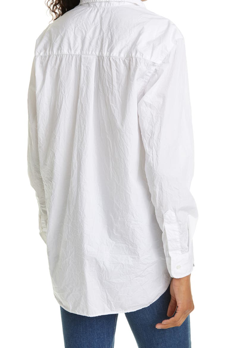 Joedy Crinkle Cotton Button-Up Shirt, Alternate, color, WHITE CRINKLE SUPERFINE