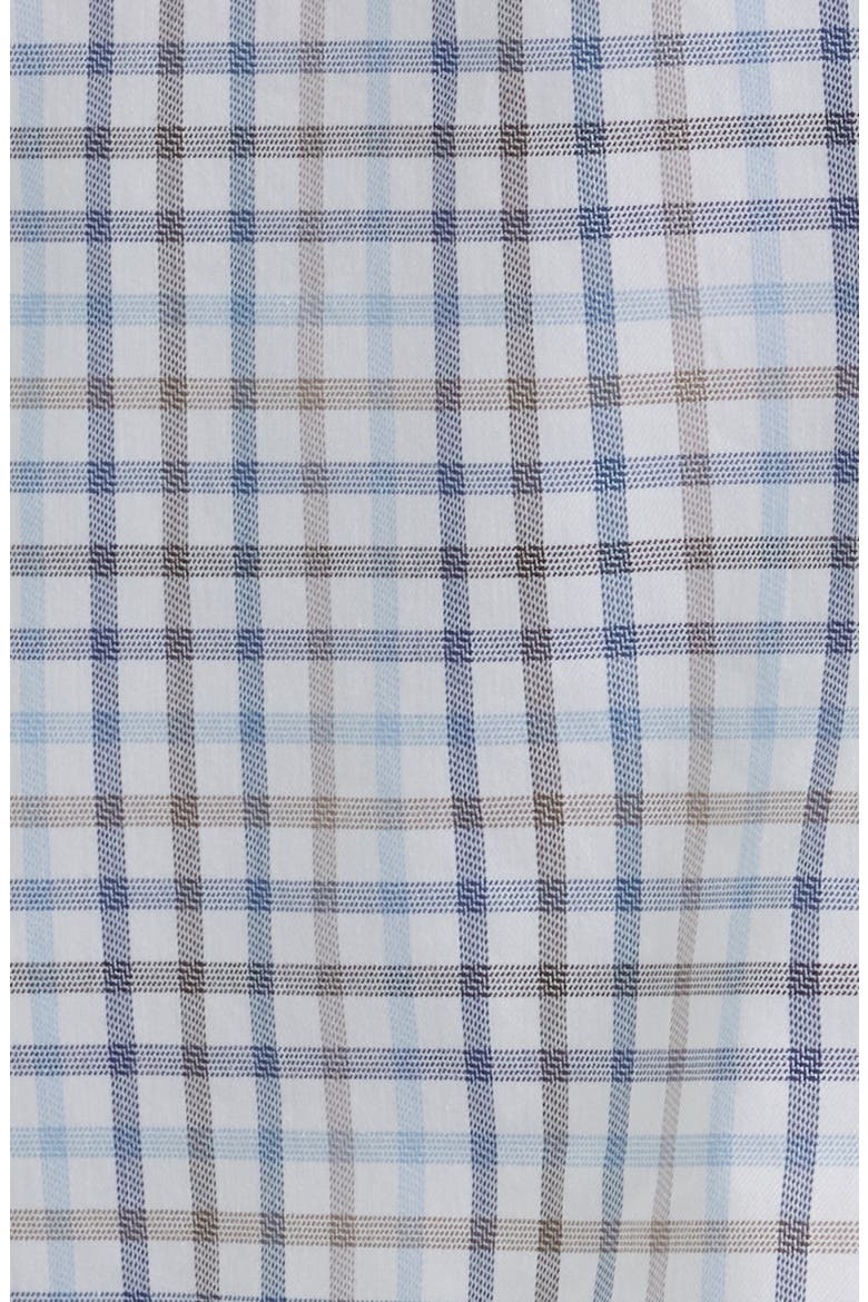Crown Light Plaid Button-Up Shirt, Alternate, color, BLUE HAZE