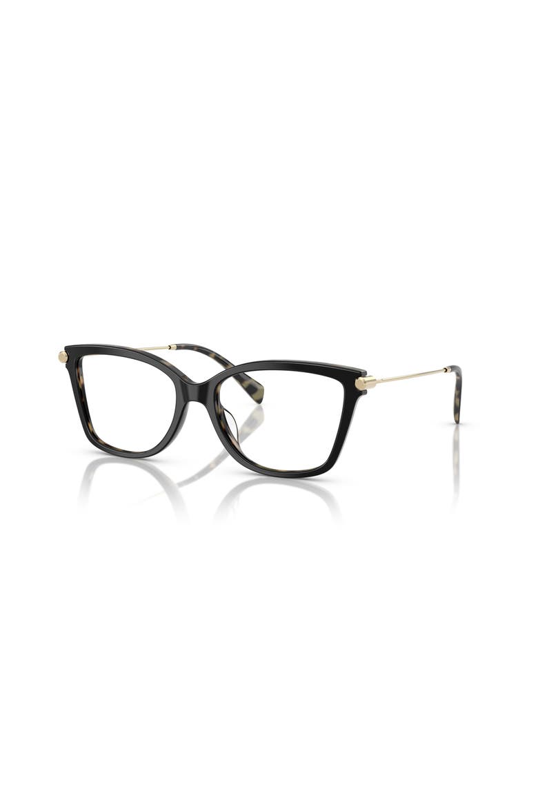 52mm Square optical glasses, Main, color, Black Tortoise