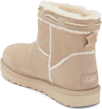 Classic Mini Shearling Braid Trim Boot