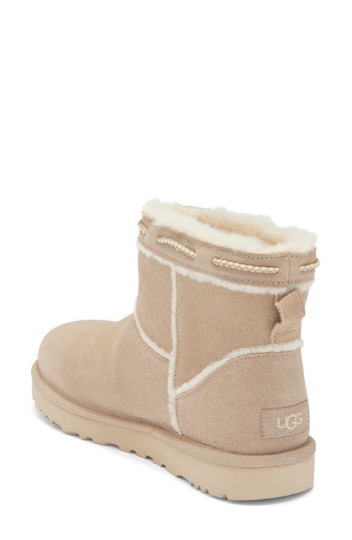 Ugg ® Classic Mini Shearling Braid Trim Boot In Sand