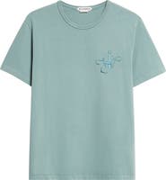 JW Anderson Ribbon Anchor Embroidered Logo T-Shirt