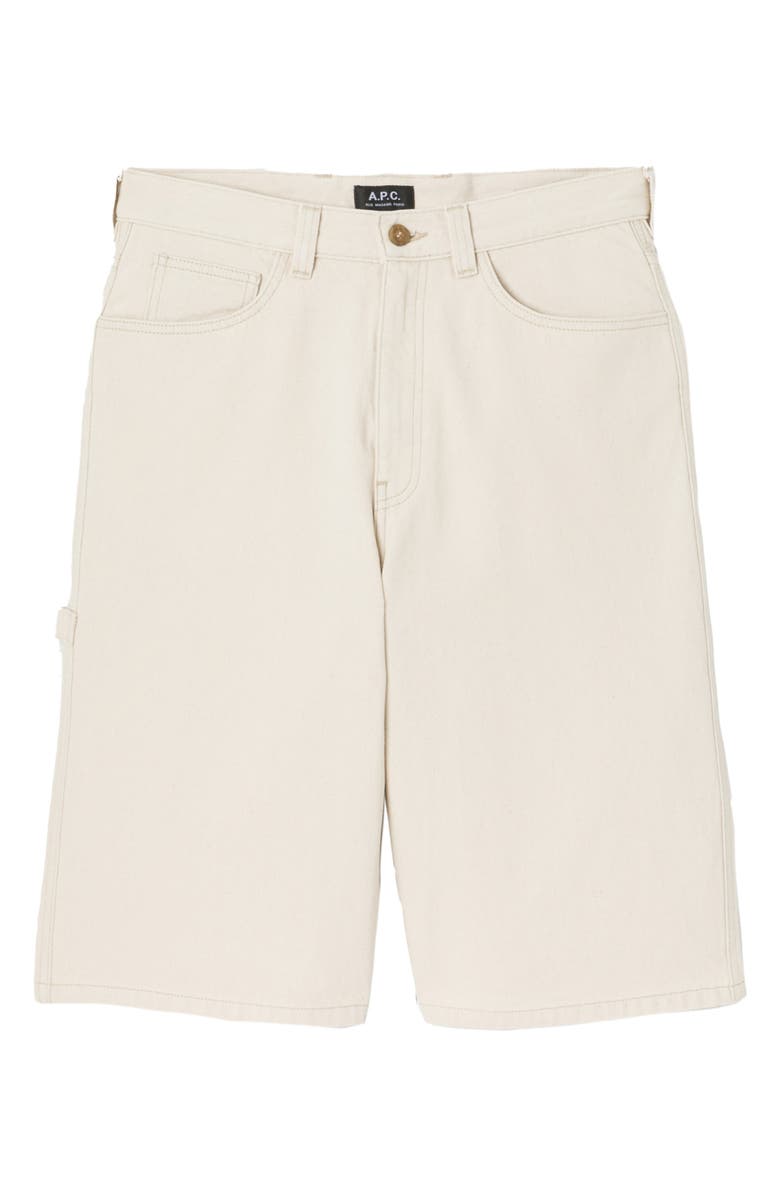 A.P.C. Westland Cotton Utility Shorts, Alternate, color, Aad Ecru