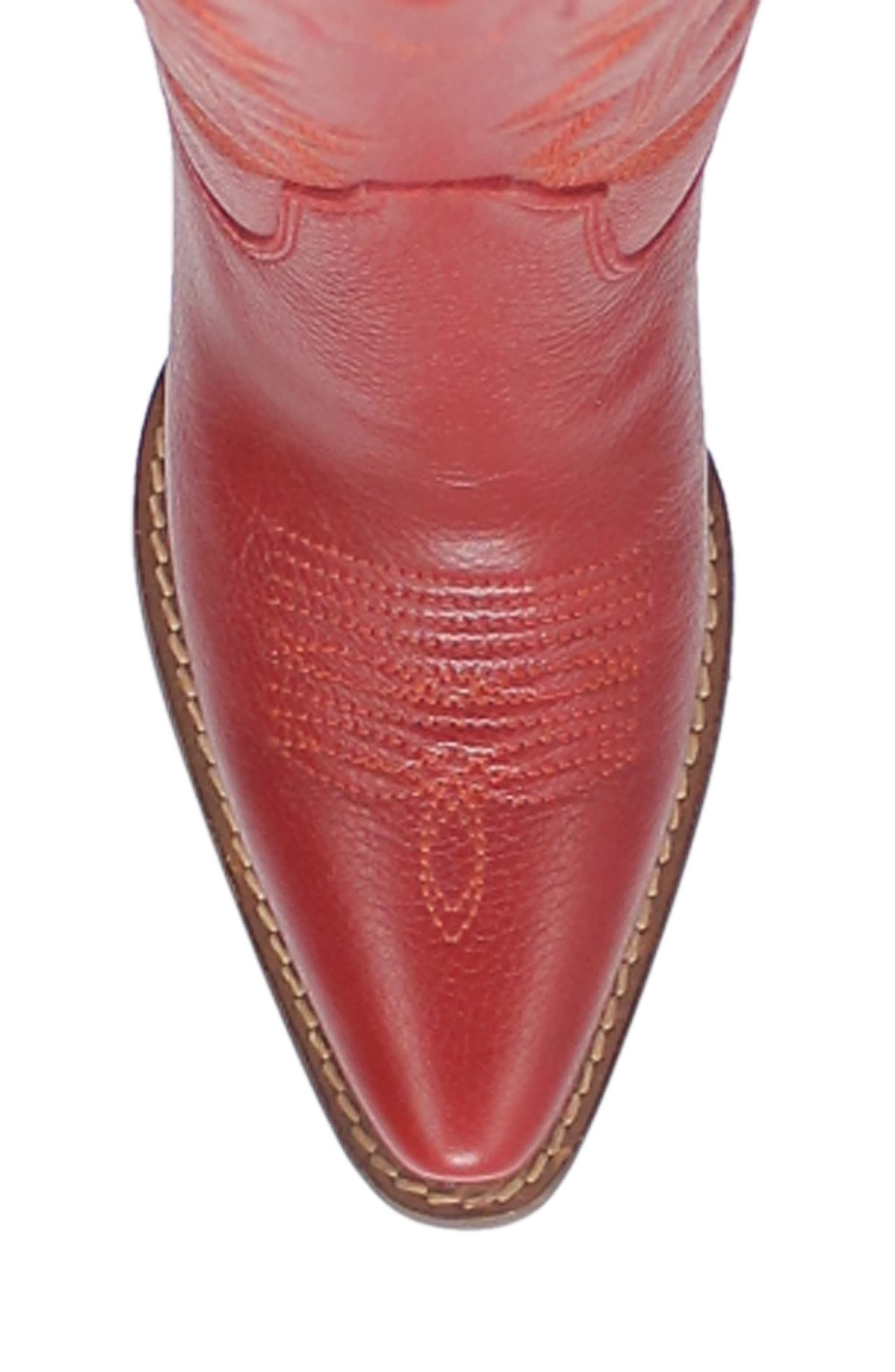 Knee High Western Boot, Alternate, color, RED