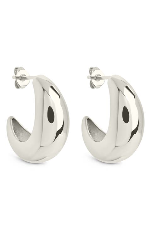 Jolene Bubble Huggie Hoop Earrings