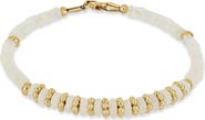 Bony Levy 14K Gold Iris White Opal Beaded Bracelet