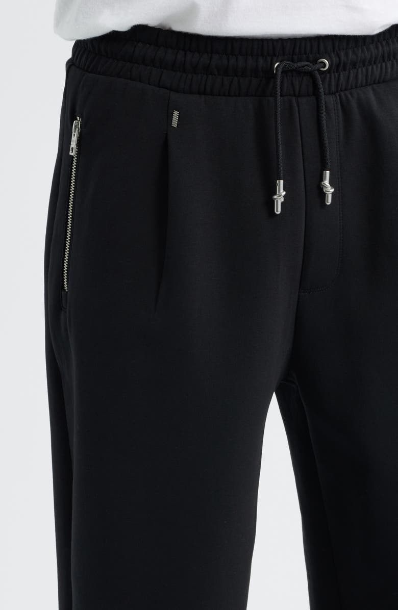 HUGO Dargen Knit Drawstring Pants, Alternate, color, Black
