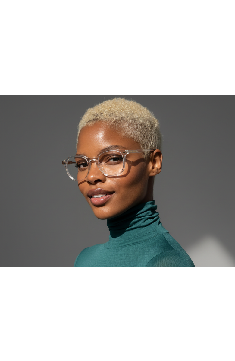 NCMPRBL Clearview 46mm Geometric Eyeglasses, Alternate, color, Clear