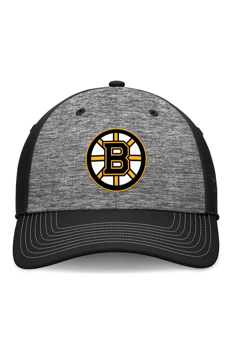 FANATICS Men's Fanatics Gray/Black Boston Bruins Fundamental Top Shelf 2-Tone Flex Hat, Alternate, color, Gray