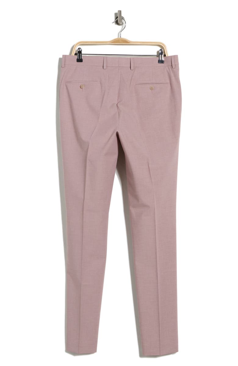 Calvin Klein Slim Fit Stretch Suit Pants, Alternate, color, Pink