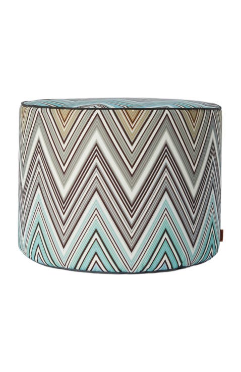 Kew Outdoor Cylinder Pouf 40x30