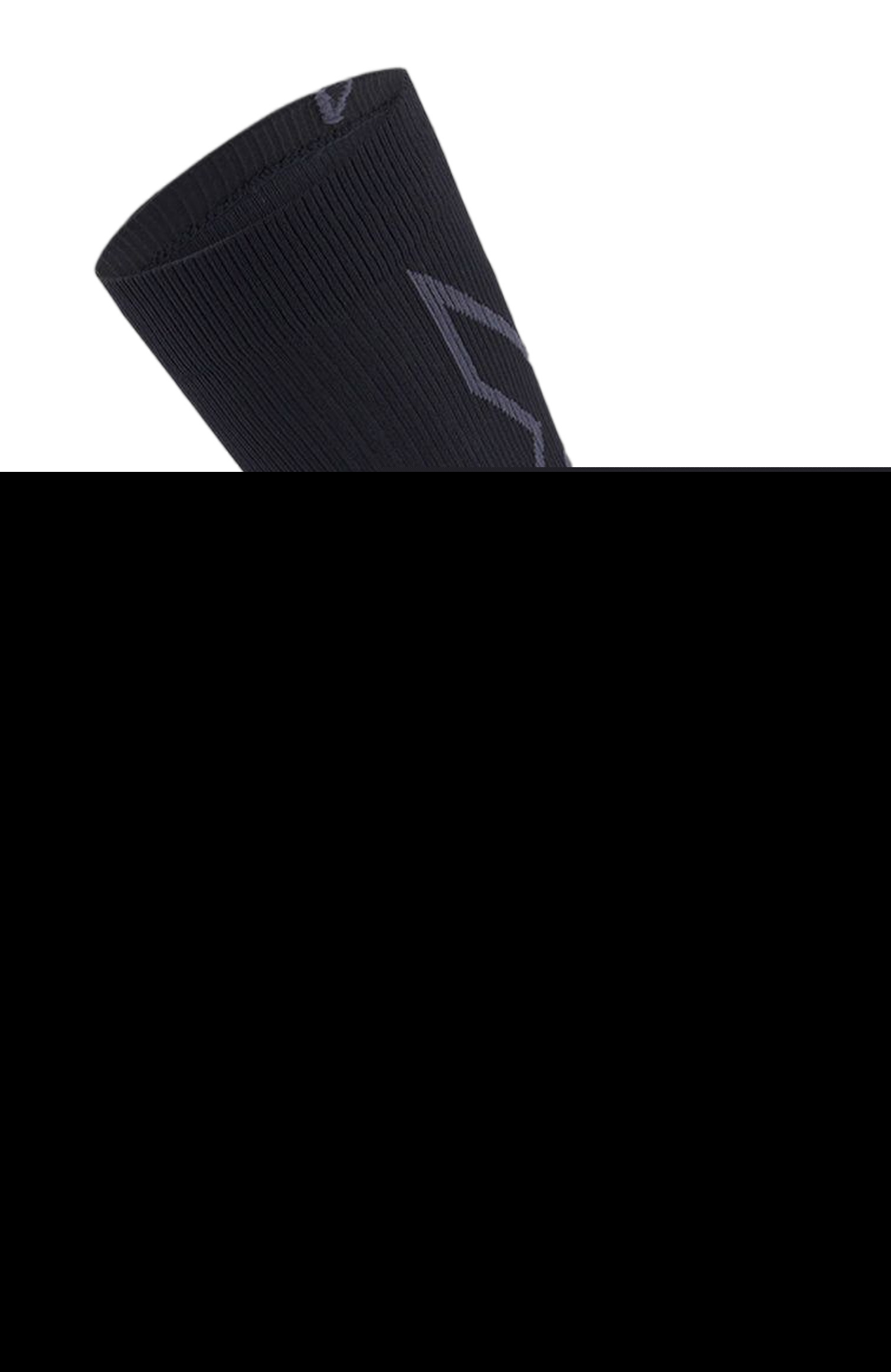 2XU Vectr Light Cushion Crew Socks, Alternate, color, Black/Titanium