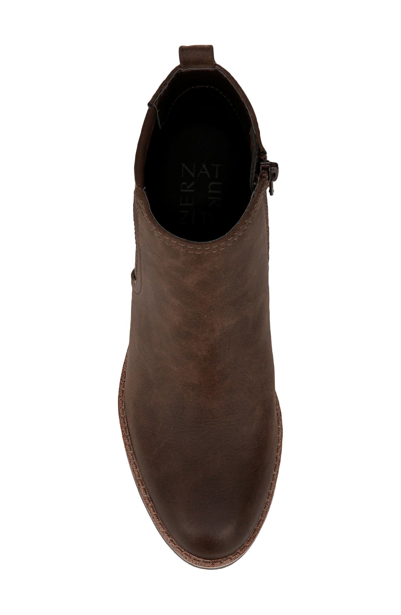 Naturalizer Madalynn Water-Repellent Bootie - Wide Width Available, Alternate, color, Truffle Taupe Faux Leather