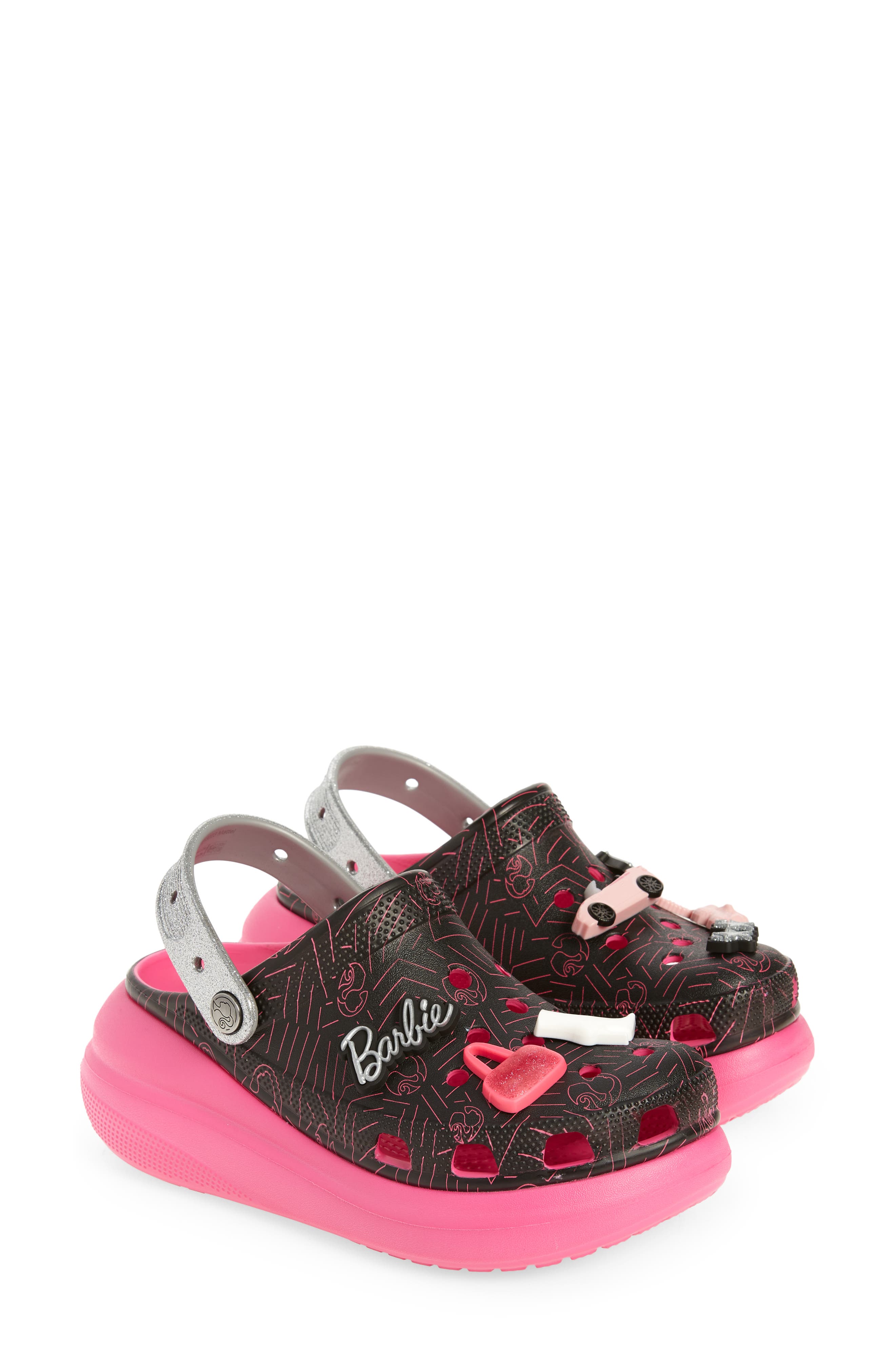 x Barbie® Crush Clog, Alternate, color, BLACK