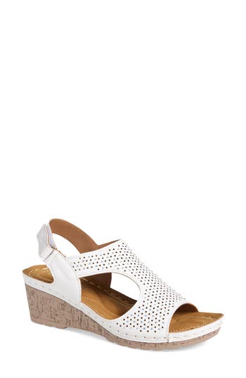 Extreme By Eddie Marc Wedge Slingback Sandal