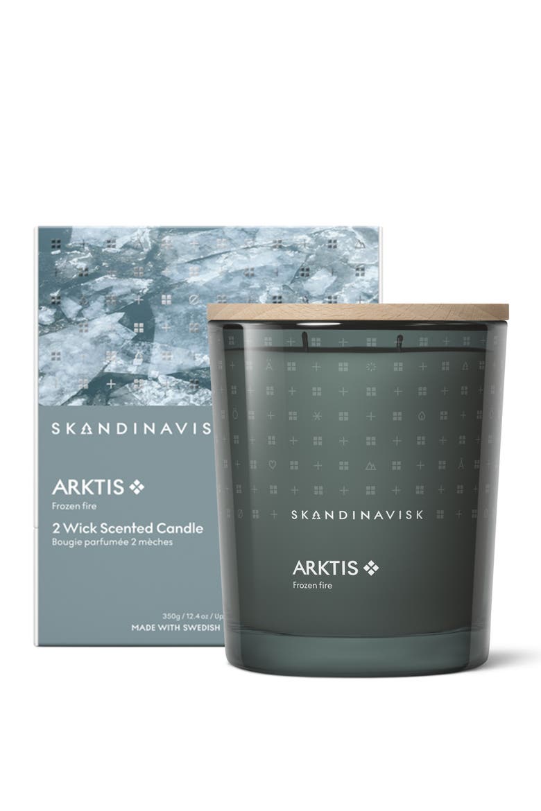 ARKTIS 2-wick Scented Candle 350g, Main, color, Icy Blue