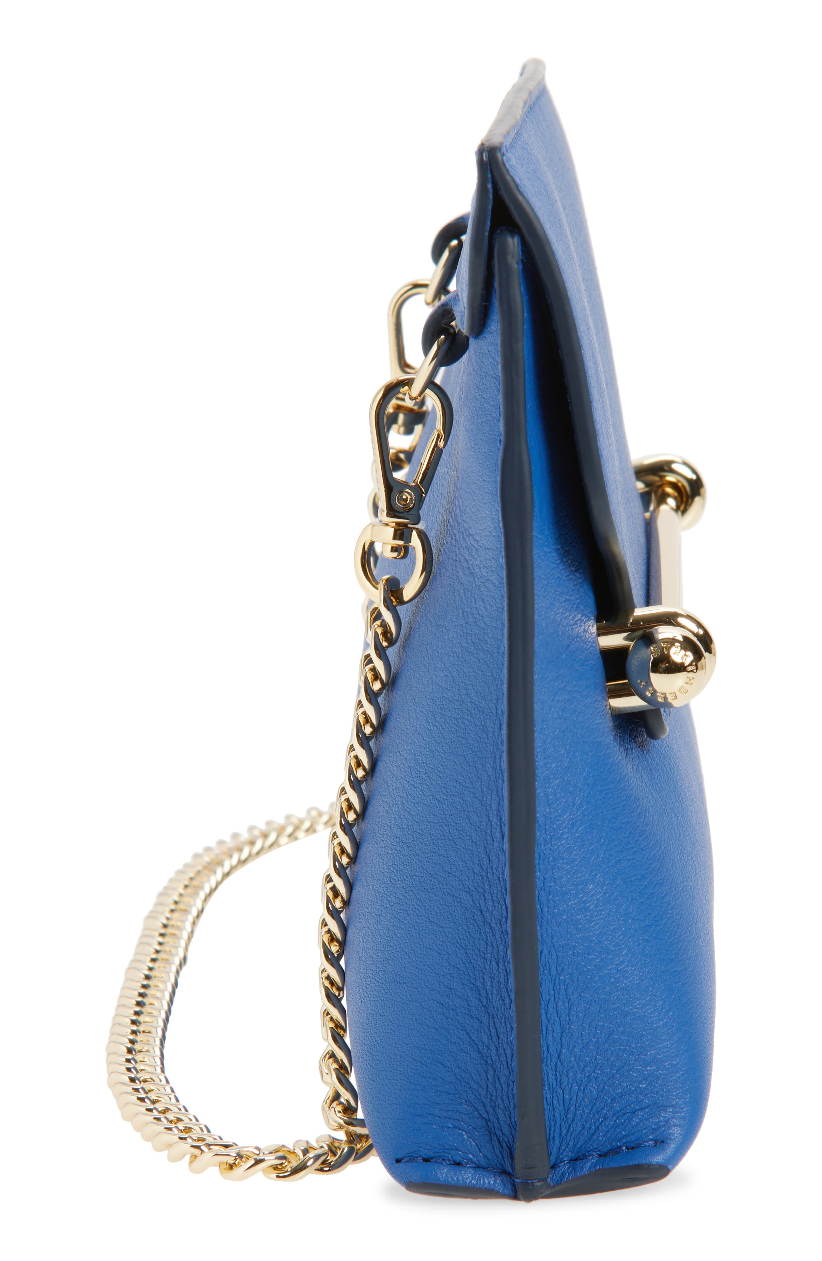 Strathberry Mini Stylist Leather Crossbody Bag, Alternate, color, True Blue